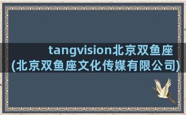 tangvision北京双鱼座(北京双鱼座文化传媒有限公司)