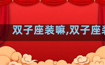双子座装嘛,双子座装饰