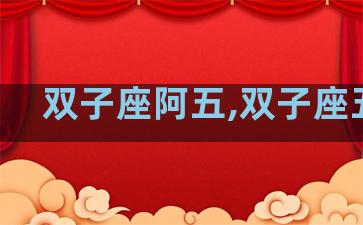双子座阿五,双子座五区