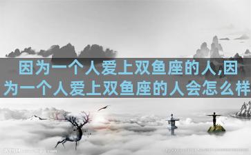 因为一个人爱上双鱼座的人,因为一个人爱上双鱼座的人会怎么样